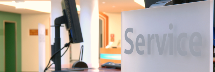 Service front desk photo